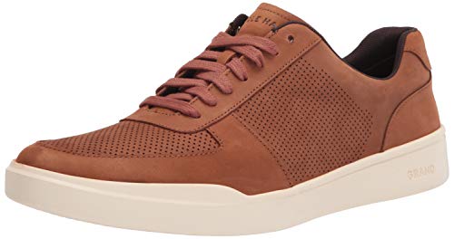 Cole Haan Mens Grand Crosscourt Modern Perforated Sneaker, British TAN, 8.5-W US Image