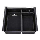 ZOIBV Center Console Organizer ABS Material Tray,Armrest Box Secondary Storage,Sundries Container for Toyota Tacoma Compatible 2016 2017 2018 2019 Accessories