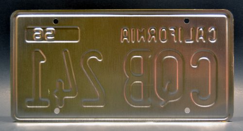Celebrity Machines Christine | CQB 241 | Metal Stamped License Plate - //coolthings.us