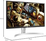 LG 27UL550P 27 Inch 4K UHD IPS LED Monitor Silver view 12