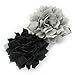 My Lello Baby Petal Flower Headbands Mixed Colors 2-Pack (Black/Gray)