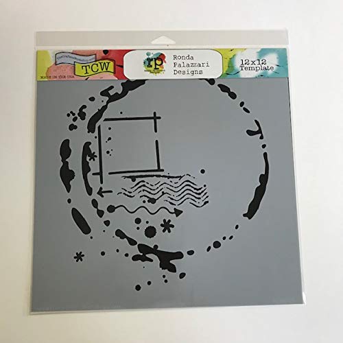 Crafter's Workshop Stencil 2 Pack, Reusable Stenciling Templates for Art Journaling, Mixed Media, and Scrapbooking - TCW605 Elliptic & TCW617 Dream Girl, 12 inch x 12 inch