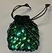 Scalemail Dice Bag in knitted Dragonhide Armor- Elven Ranger