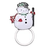 SENFAI Christmas Snowman Magnetic Clip Eyeglass Holder Pins