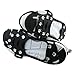 ENJOY OUTDOOR Ice Cleats Crampons and Tread,Ice Gripper for Walking or Hiking on Snow and Ice,Cleat Over Shoe,Boot Anti Slip 10 Steel Studs Slip-on Stretch Footwear