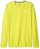 adidas Big Boys' Climalite Ls Tee, Shock Slime, Medium/10-12