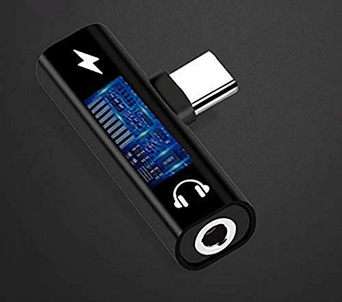 odestro® 2 in1 Splitter Cable for Type-C to 3.5mm Audio Jack for Listening Music on Earphone Headphone with Type-C USB C