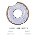 XFlated Donut Float, Inflatable Donut Pool Float Chocolate, Pool Beach Toy Kids, Donut Ring 33 Inches