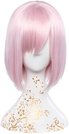 Uwowo Mattew Straight Pink Bob Hair Cosplay Wig Daily Wearing Hair With Bang