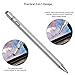 E-SDS Stylus Pens for Touch Screens with Fine Point Tip, Active Stylus Pen for Touch Screens Cell Phones, iPad, and Other Tablets Silver
