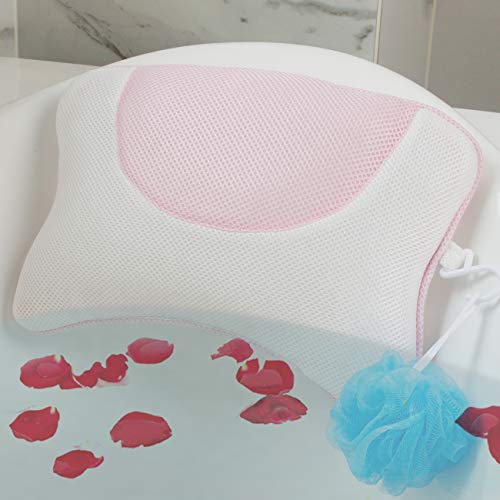 Luxurious Spa Bath Pillow for tub, Bathtub pillow for Neck, Head and Shoulder support with Suction Cups - Thumbnail 7