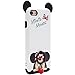 MC Fashion iPhone 7 Case, iPhone 8 Case, Cute Cartoon Minnie Mouse Ears [Ring Grip & Kickstand Series] [Dual-Layer] Hard PC Outer + Soft TPU Inner Protective Case Cover (#1)