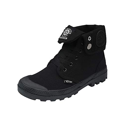 Hots!!! Teresamoon Fashion Women's Flat Lace-UP High-top Military Ankle Casual Canvas Ladies Shoes