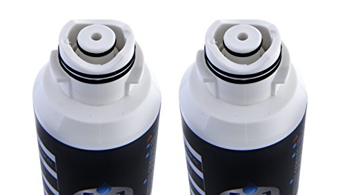 Samsung Compatible Refrigerator Water Filters for DA2900020B, RF263BEAESR, and RF28HMEDBSR - Samsung HAF-CIN/EXP and 46-9101 Compatible Refrigerator Water Filters, NSF 42 Certified (2 Pack)