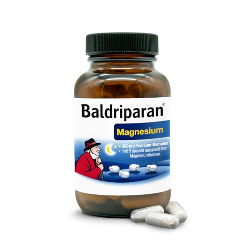 Baldriparan® Magnesium [180 Stück] - hochdosierter Premium-Komplex mit Magnesiumbisglycinat aus der Apotheke. Hohe Bioverfügbarkeit. Labor geprüft, ho