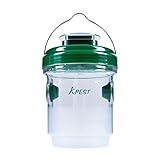 Solar Powered Outdoor Wasp Trap - Kpest Trap Insect Killer Lamp Insect Catcher Repeller Night Light Wasp Repeller for Wasps, Yellow Jackets, Hornets, Reusable