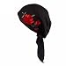 HOT!Head Wrap Cap ,BeautyVan Charming Women Rose Embroidery Cancer Chemo Beanie Scarf Head Wrap Cap (Black)