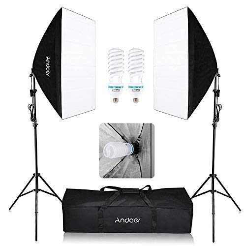 image for Andoer Photography Softbox Lighting Kit, 1350W Continuous Light System