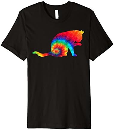 Tie Dye Cat Shirt | Colorful Tye Dye Kitten T-Shirt