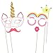 LUOEM Unicorn Photo Booth Props Unicorn Party Supplies Funny Rainbow Unicorn Pegasus Photo Props for Unicorn Baby Shower Birthday Party Decoration Favors Supplies 30-Pack