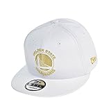 New Era Golden State Warriors NBA 9Fifty Men's Snapback Hat Cap White/Gold 70387072 (Size os)