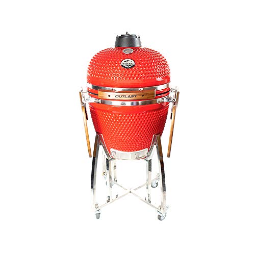 21" Large Outlast Ceramic Kamado Barbecue Charcoal Grill Pricepulse