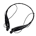 E-Zigo Universal Sports Neckband Bluetooth Headphones, Wireless Hands-free Exercise Stereo Headset Earphones with Microphone and Noise Cancelling Earbuds for Apple iPhone Android Smart Phones (Black)