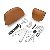Show Chrome Accessories 30-209 Saddle Detachable Smart Mount Backrest (Indian)