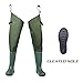 FISHINGSIR Fishing Hip Waders for Men with Boots Waterproof Breathable Hip Boots Women