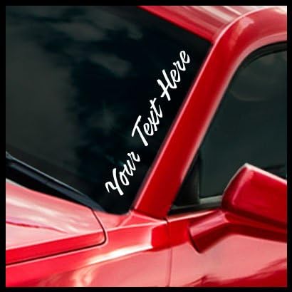 Custom Windshield Banner | Your Text Here - Select Your Font, Size & Color | Window Sticker