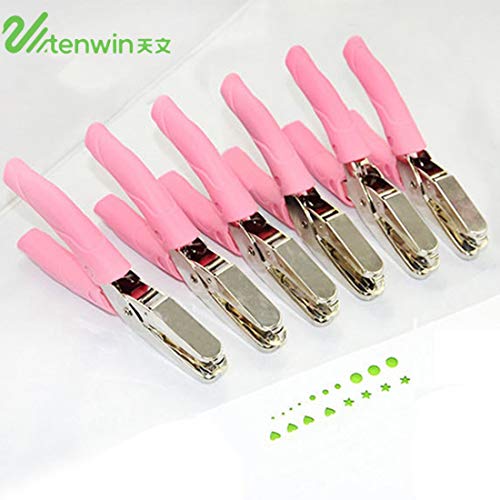 Tenwin DIY Handheld Paper Printing Card Cutter Hole Punch Kids Handmade Craft Office Home School Binding Supplies