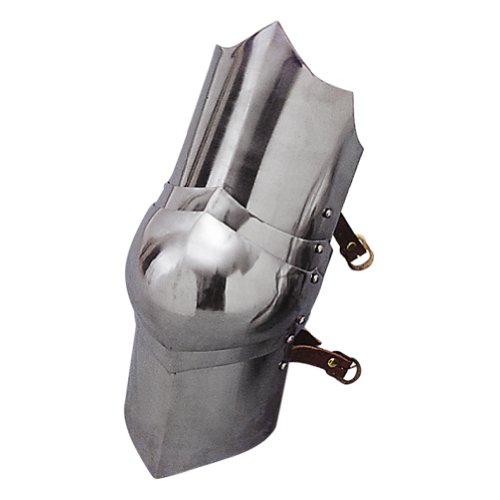Armor Venue - 15th Century Foot Soldier Poleyn - Metallic - One Size Armour