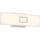 Access Lighting 62611LEDD-BS/OPL Restore Vanity, 1-Light 20 Watts, Brushed Steel