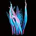 SunKni 2 Pack Glowing Effect Kelp Aquarium Decorations Plants Fish Tank Ornaments Artificial Floating Silicone Décor Landscape 7 Inches Seaweed Colorful (Pink + Blue)thumb 3