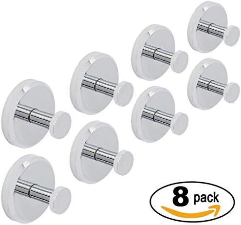 HOME SO Modern Towel Hook Holder by Superior Technology Vacuum Suction Cup - Chrome (8)