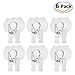 WINOMO Reusable Wall Hooks 13lb Max Waterproof and Oilproof for Bathroom Towel Loofah with Transparent Elephant Design, 6 Pack