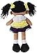 Linzy Toys Aissa Handmade Fabric Rag Doll with Yellow Dress 16 Inch