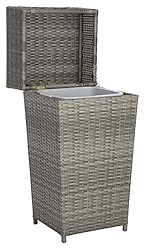 Safavieh Outdoor Collection Mazeli Grey Wicker