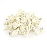 50 Pcs Beige Wall Mount Non-mark Hooks Picture Photo Frame Hangers