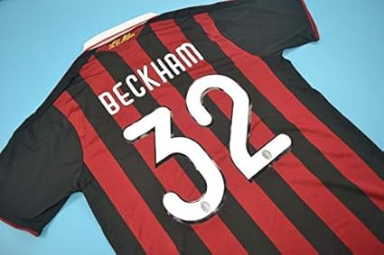 david beckham ac milan jersey