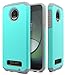 Moto Z Play Droid Case, Moto Z Play Case, NageBee Design Premium Heavy Duty Defender Dual Layer Protector Hybrid Case for Motorola Moto Z Play Droid XT1635 (2016-Verizon) (Teal)