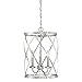 Westinghouse 6303800 Isadora Three-Light Indoor Chandelier, Brushed Nickel Finish,