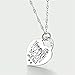 YFN 925 Sterling Silver I Love You to the Moon and Back Heart Pendant Necklace 18