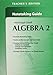 McDougal Litell's Algebra 2: Notetaking Guide, Teacher's Edition