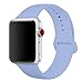 SIRUIBO Band for Apple Watch 38mm, Soft Silicone Sport Strap Replacement Bracelet Wristband for Apple Watch Series 3, Series 2, Series 1, Nike+, Edition, Lilac S/M Size