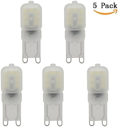 G9 Dimmable Led light bulb 3W, G9 Bi-Pin base 25W halogen lamps replacement, Daylight