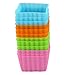 Bakerpan Silicone Square Molds for Baking, Baking Cups, Mini Cake Molds, Square Cupcake Liners, 1.5 Inch Cups - Set of 12