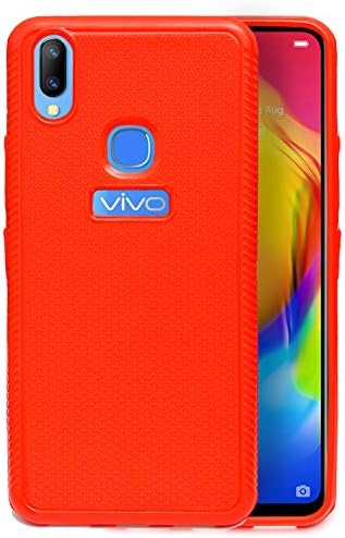 ECellStreet® Comfort Grip Feel Soft Back Cover Protective Case for Vivo Y83 Pro - Red