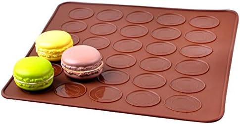 30-cavity Silicone Pastry Cake Macaron Macaroon Oven Baking Mould Sheet Mat