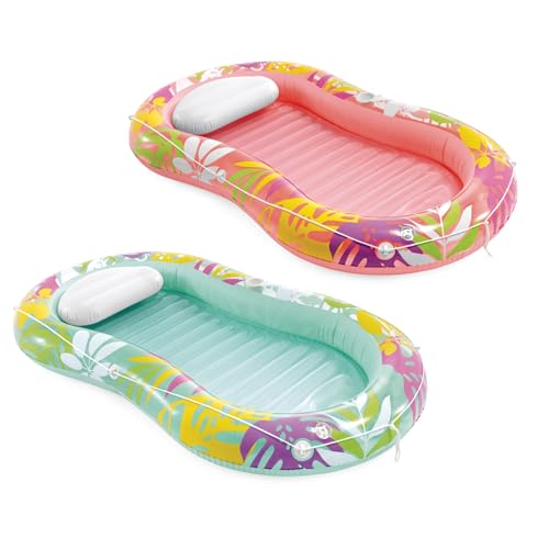 Intex Tumbonas Tropical Oasis 57803EU (infladas 196 x 112 x 23 cm/desinfladas 206 x 122 cm)